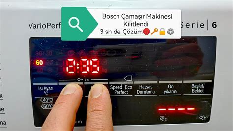 Bosch Çamaşır Makinesi Kapağı Açılmıyor Çözüm Çamaşır makinesi kapağı