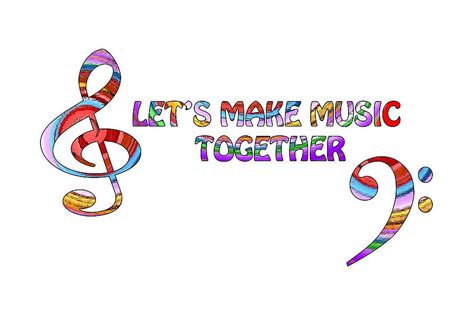 Lets Make Music Together White Digital Art By Gill Billington Pixels