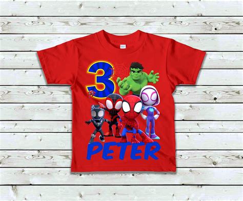 Spidey Birthday Shirt Spidey And His Amazing Friends Birthday Tee