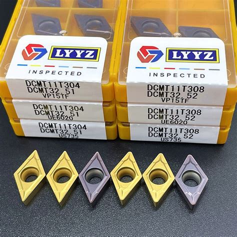 DCMT070204 DCMT070208 DCMT11T304 DCMT11T308 VP15TF UE6020 US735 Carbide