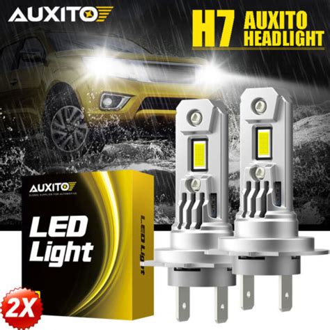 X H Led Headlight Bulb Kit High Low Beam W Lm Super Bright