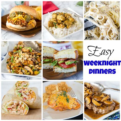 Easy Weeknight Dinners Dinners Dishes And Desserts