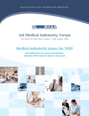 Fillable Online Rd Medical Indemnity Forum Medical Indemnity