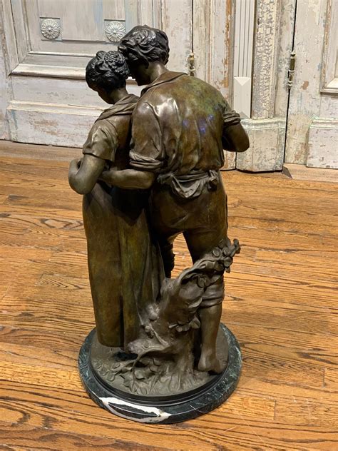 Sold Price Large French Style Bronze Sculpture Of Couple Invalid