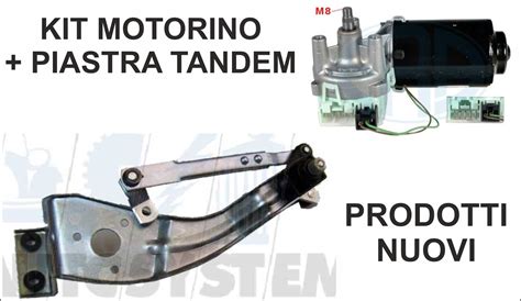 Kit Tandem Tergicristallo Piastra Tergi Motorino Tergi Fiat Panda