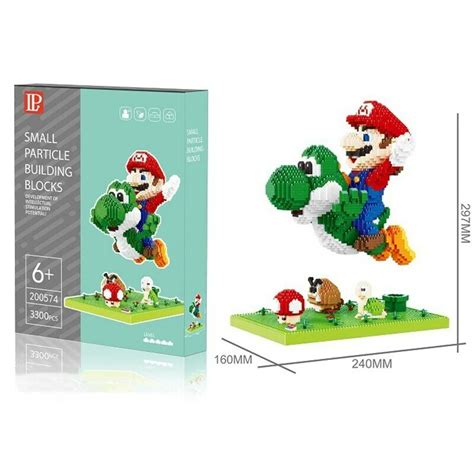 Bloques de construcción de Super Mario y Yoshi para niños Mini bloques