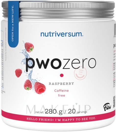 Nutriversum Pwo Zero Caffeine Free Raspberry Decaffeinated Pre