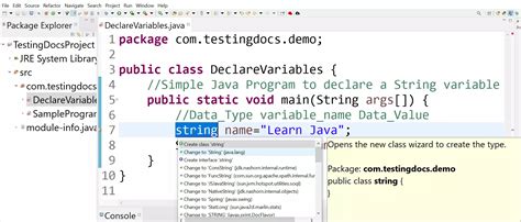 Declare Java Variables Testingdocs