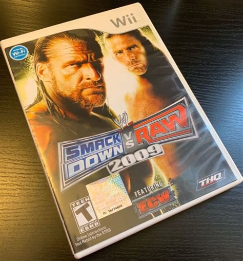 WWE SmackDown Vs Raw 2009 Featuring ECW Nintendo Wii 2008 For Sale