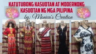 Katutubong Kasuotan At Modernong Kasuotan Ng Mga Pilipina Doovi