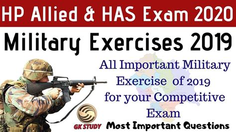 Important Military Exercise Current Affairs For Hp Allied Exam