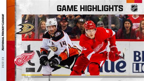 Ducks Red Wings Nhl Highlights Youtube