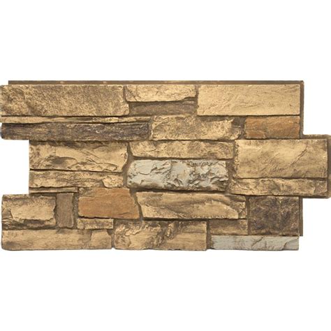 Urestone Mountain Country 24 In X 48 In X 1 14 In Faux Ledgestone