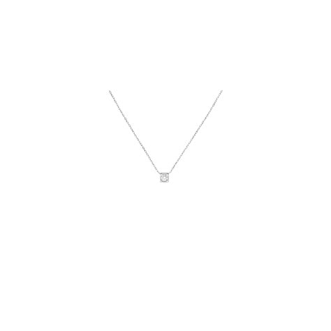 Collier Dinh Van Le Cube Diamant Moyen Mod Le Or Blanc Diamant Lepage