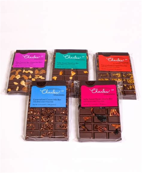 Charles Chocolates Bittersweet Premium Chocolate Bar Collection