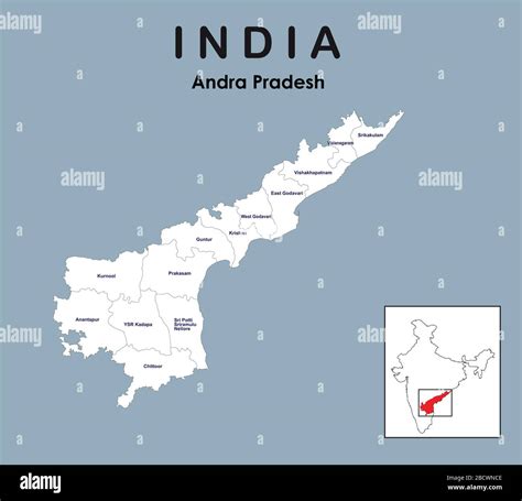 Telangana map hi-res stock photography and images - Alamy