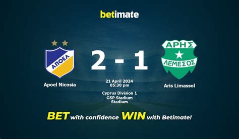 Apoel Nikosia Vs Aris Limassol Vorhersage Quoten Und Wetttipps 21 04 2024