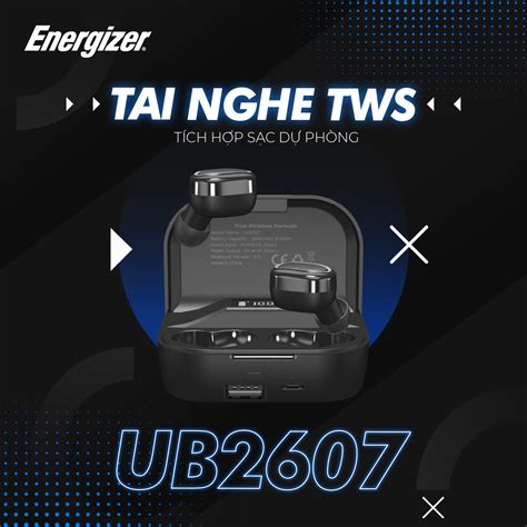 Tai Nghe True Wireless Stereo Energizer Ub