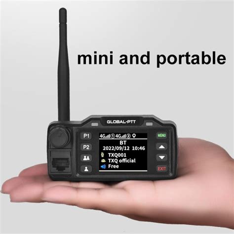 Wurui TXQ Global Ptt Poc 4G LTE Vehicle Two Way Radio 12 24V Mini Car