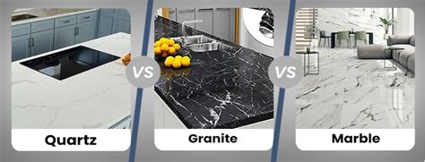 Quartz vs Quartzite vs Granite vs Marble : what is the difference ...