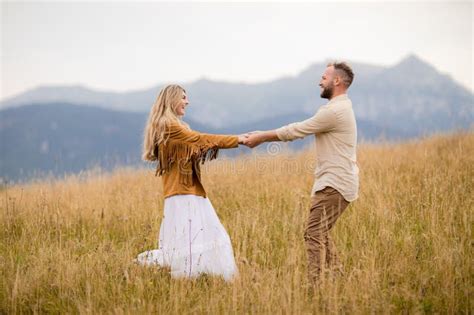 Young Couple Seems To Enjoy Every Moment Spent Together With Big