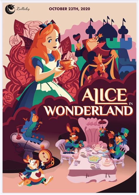 Poster Alice in Wonderland | Nhật ký nghệ thuật, Anime, Mỹ thuật