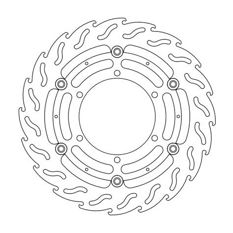 Bmw R R Abs Moto Master Brake Disc Flame Floating Left