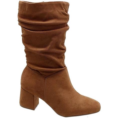 Bota Beira Rio Slouch Camur A Feminina Caramelo Marrom