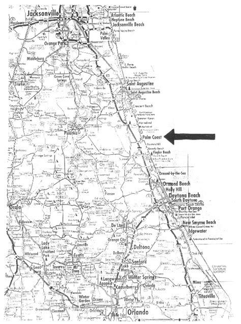 Map To Palm Coast