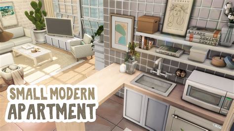 Small Modern Apartment The Sims 4 Apartment Renovation Speed