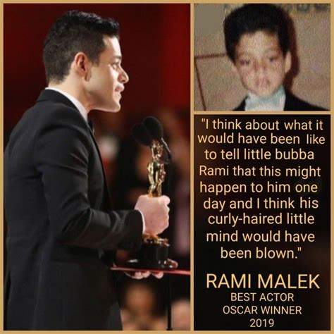 Rami Malek Oscar Speech excerpt. | Best actor oscar, Rami malek, Oscar ...