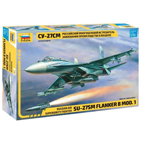 Jual Pesawat Russian Fighter Sukhoi Su 27SM Flanker B Skala 1 72 Zvezda