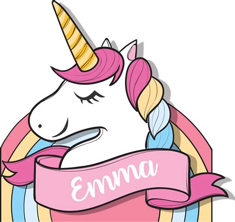 Sticker Fille Pour Maison Licorne Personnalis E Tenstickers