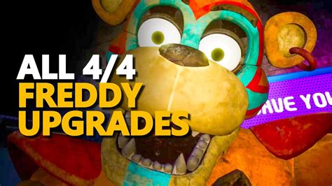 All Freddy Upgrades Fnaf Security Breach New World Videos