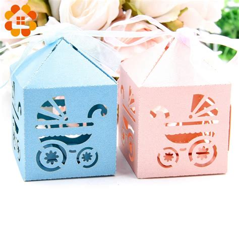 10pcs Candy Box Sweet Baby Carriage DIY Paperboard Crafts Gift Boxes Decor Kids Birthday Party ...