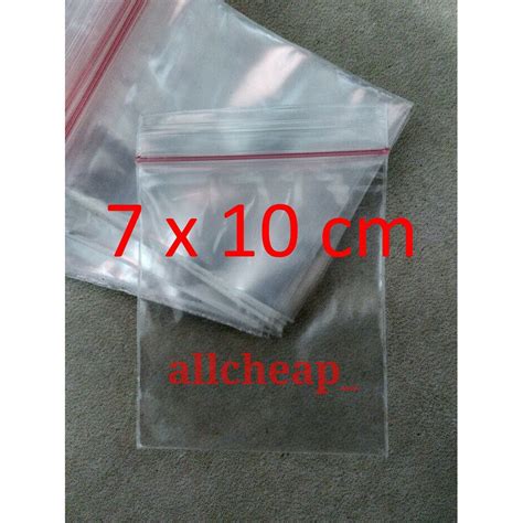 Jual 100lbr Plastik Klip 7x10 Plastic Clip Seal Zipper Bag Sealer