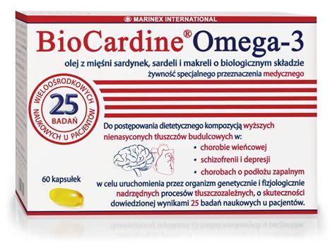 Marinex Biocardine Omega 3 Epa Dha Omega 3 60 Capsules Low Price