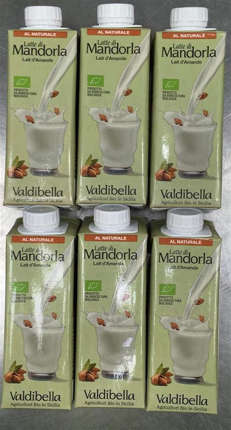 Valdibella Latte Di Mandorla Senza Zucchero Ml Amazon It