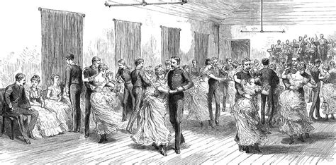 The Monthly Quadrille Dance Drawing by Illustrated London News Ltd/Mar - Fine Art America