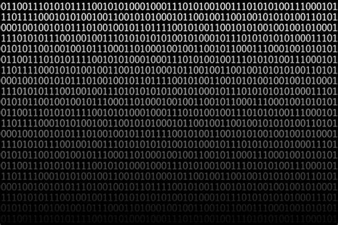 Premium Vector Binary Code On Dark Background