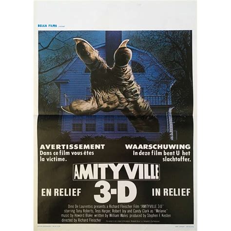 AMITYVILLE 3-D Movie Poster 14x21 in.