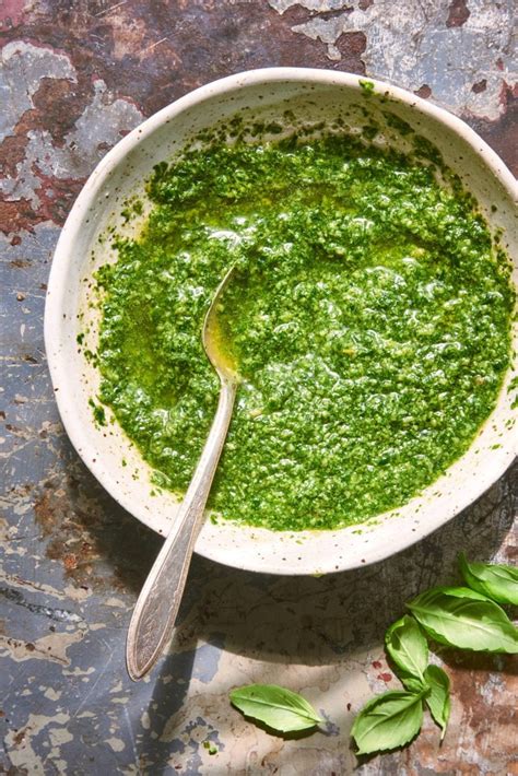 Classic Italian Basil Pesto Pesto Alla Genovese The Clever Carrot