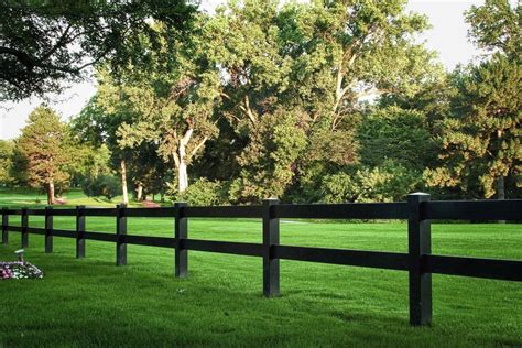 2 Rail Horse Fencing | Black Horse Fencing | Black Ranch Rail Fencing ...