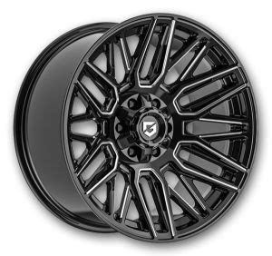 Gear Off Road Wheels Bm Lug X Gloss Black Milled X X