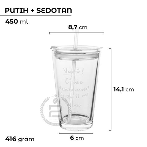 Jual Tumbler Glass Aesthetic Ml Gelas Minum Kopi Anti Panas Kaca