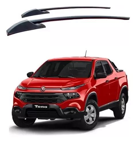 Longarina De Teto Preto Fiat Toro Bagageiro Rack Parcelamento Sem Juros