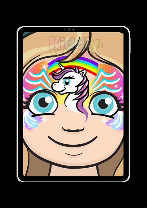 unicorn face painting easy 6