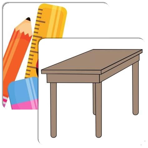 Classroom Objects Match The Memory