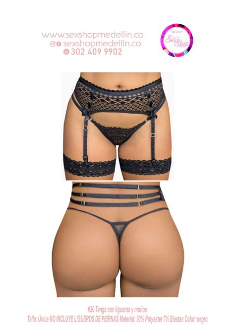 Tanga Liguero sexshopmedellin co Lencería Erótica Mujer