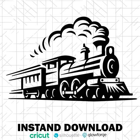 Train Svg Train Clipart Train Svg Cut File For Cricut Mountain Svg